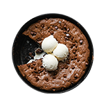 Hot White Chocolate Cookie Dough With Ice Cream 